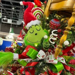 Picks^Liberty Floral Plush Grinch Head