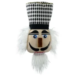 Table Decor^Liberty Floral Plush Nutcracker Head