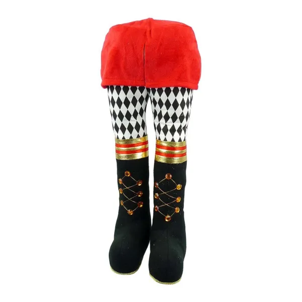 Table Decor^Liberty Floral Plush Nutcracker Legs