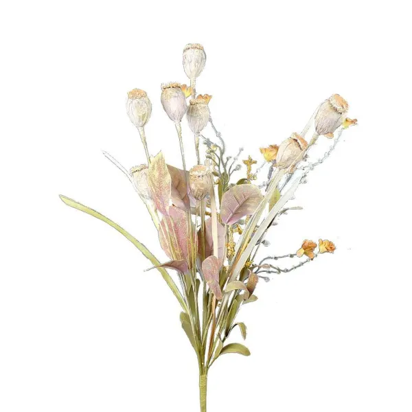 Floral Decor^Liberty Floral Poppy Bud Bush