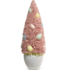 Home Accents^RAZ Potted Bottle Brush Tree With Egg Ornaments