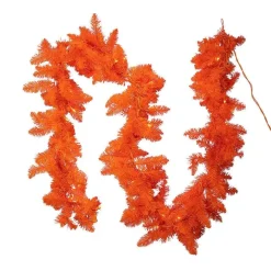 Wall Decor^Kurt S. Adler Pre-Lit Orange Garland, 9'