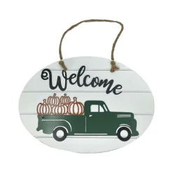 Table Decor^Transpac Pumpkin Truck Hanger