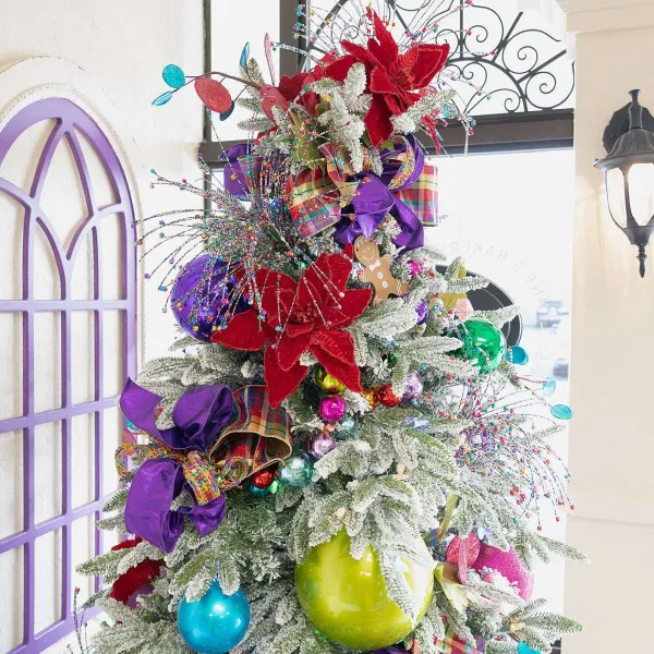 Ball Ornaments^Farrisilk Purple Candy Apple Ball Ornament, 4"