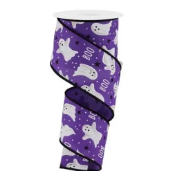 Ribbon^Craig Bachman Purple Ghost Ribbon, 2.5" X 10Yd