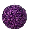 Mardi Gras^Regency Purple Glamour Sequin Ball Ornament