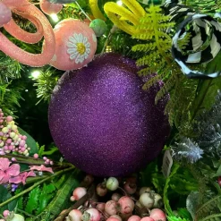 Ball Ornaments^Farrisilk Purple Glitter Ball Ornament, 6