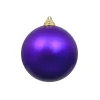Mardi Gras^Farrisilk Purple Matte Ball Ornament, 6"