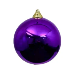 Ball Ornaments^Farrisilk Purple Shiny Ball Ornament, 8"