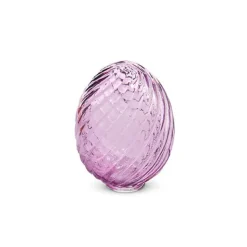 Figurines^RAZ Purple Swirl Patterned Glass Egg, 4"