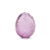 Table Decor^RAZ Purple Swirl Patterned Glass Egg, 4"