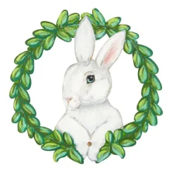 Wall Decor^The Round Top Collection Rabbit Wreath Gallery Art