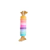 Table Decor^Glitterville Rainbow Taffy Candy Display By
