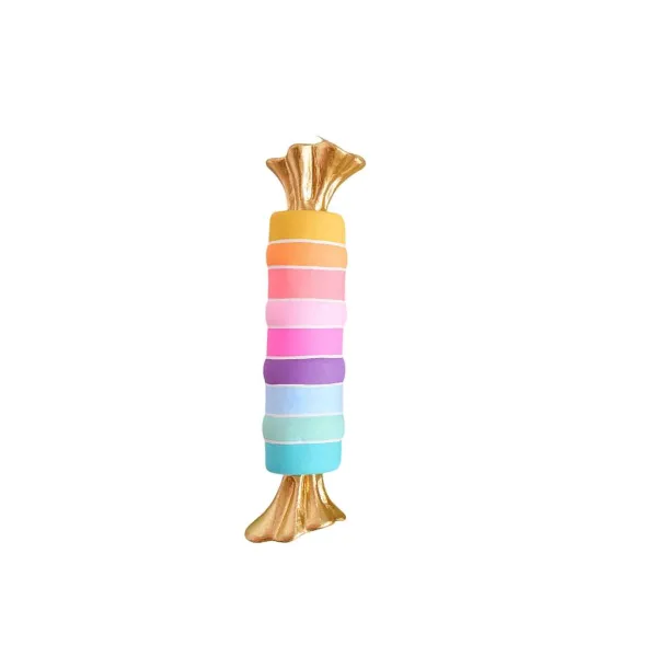 Table Decor^Glitterville Rainbow Taffy Candy Display By