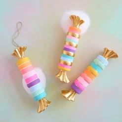 Figurines^Glitterville Rainbow Taffy Candy Display By