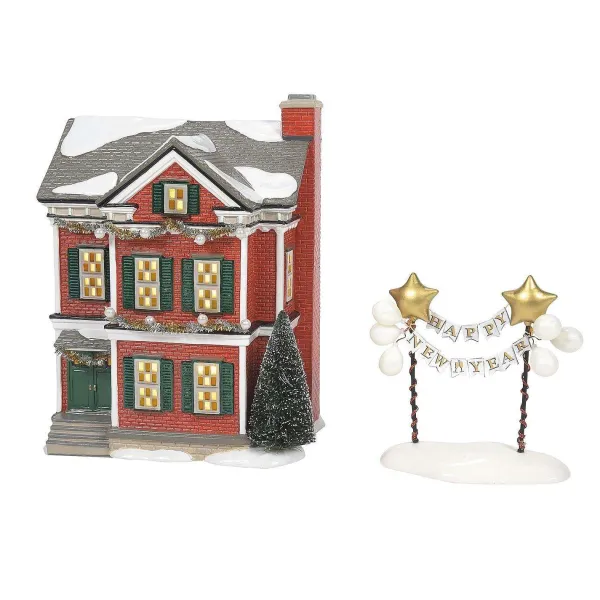 Table Decor^Department 56 Ready For New Year's Eve Set, Dept. 56 Village