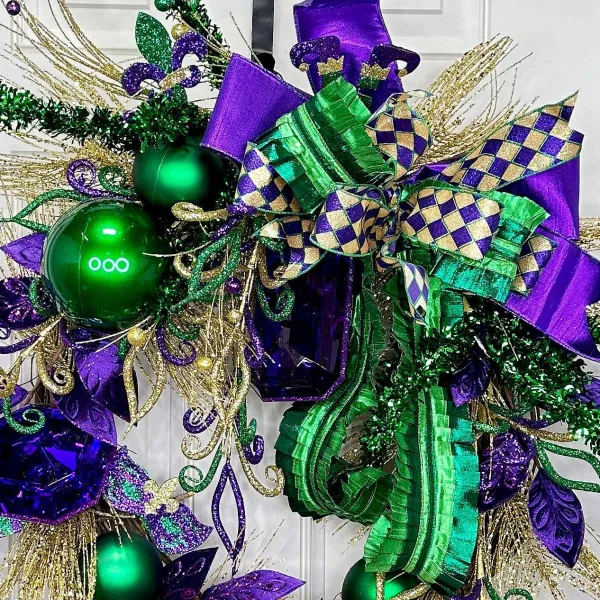 Mardi Gras^Farrisilk Rectangle Jewel