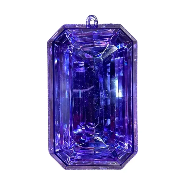 Mardi Gras^Farrisilk Rectangle Jewel