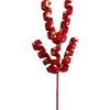 Floral^Liberty Floral Red And Gold Polka Dot Curly Pick
