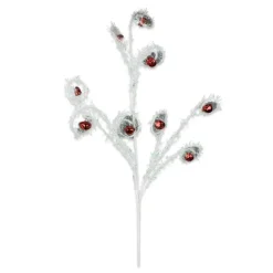 Floral^Direct Export Co. Red And White Curly Spray