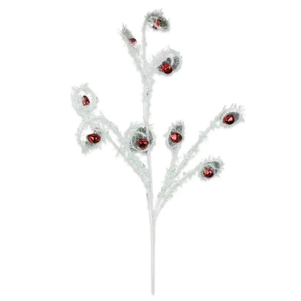 Floral^Direct Export Co. Red And White Curly Spray