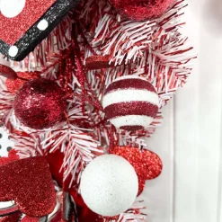 Table Decor^Liberty Floral Red And White Garland, 6'