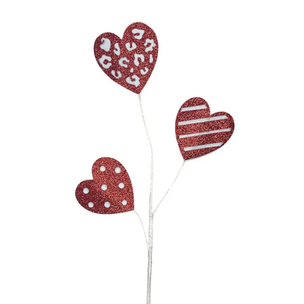 Picks^Craig Bachman Red And White Glittery Heart, 25"
