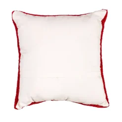 Pillows^Evergreen Red Bandana Hooked Throw Pillow