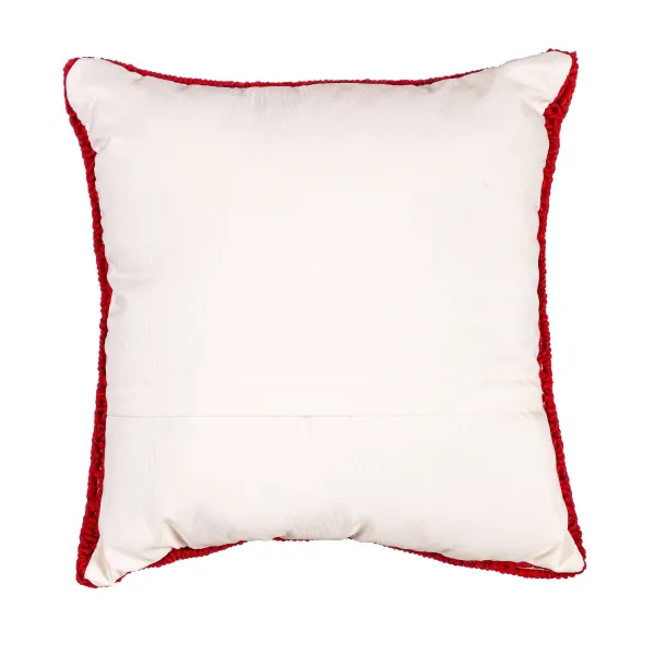 Pillows^Evergreen Red Bandana Hooked Throw Pillow