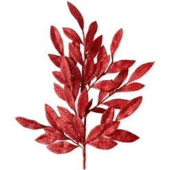 Floral^Direct Export Co. Red Bay Leaf Glitter Spray