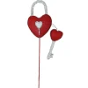 Sprays^Liberty Floral Red Bling Heart Lock & Key Spray
