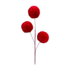 Sprays^Liberty Floral Red Faux Fur Spray