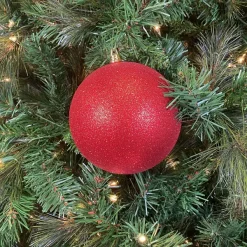 Ball Ornaments^Farrisilk Red Glitter Ball Ornament, 6