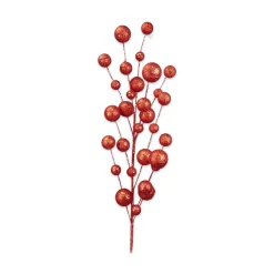 Floral^Liberty Floral Red Glitter Ball Spray