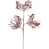 Floral^Craig Bachman Red Glitter Pine Spray