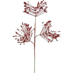 Floral^Craig Bachman Red Glitter Pine Spray