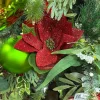 Picks^Mark Roberts Red Glitter Poinsettia Pick, 20''