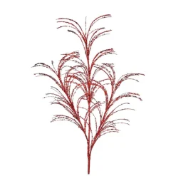Sprays^Regency Red Glitter Sequin Pampas Grass Spray, 34"