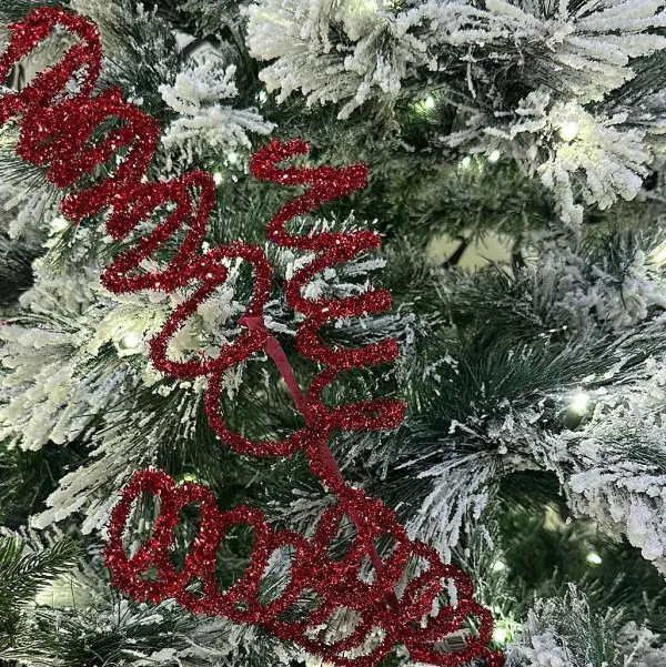 Floral^Direct Export Co. Red Glitter Swirl Spray