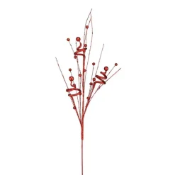 Floral^Craig Bachman Red Glitter Tubing Coil Spray