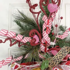 Floral^Craig Bachman Red Glitter Tubing Coil Spray