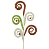 Floral^Liberty Floral Red, Green, And White Curl Spray