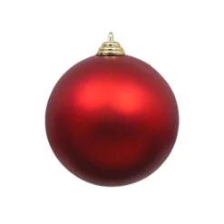 Ball Ornaments^Farrisilk Red Matte Ball Ornament, 12"