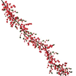 Table Decor^Regency Red Mixed Berry Leaf Garland, 48"
