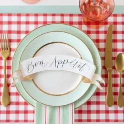 Party Diy^Hester & Cook Red Painted Check Placemat Sheets
