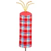 Pot Stakes^The Round Top Collection Red Plaid Firecracker Yard Display