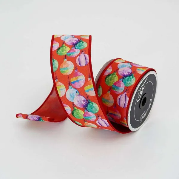 Ribbon^Farrisilk Red Razzy Jazzy Ribbon 2.5"X10Yd