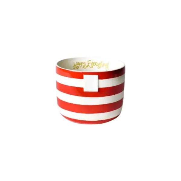 Kitchen & Dining^Happy Everything Red Stripe Big Bowl By !
