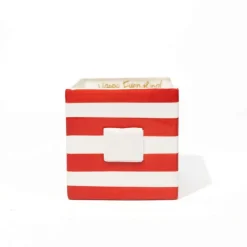 Decorative Containers^Happy Everything Red Stripe Medium Nest Cube By !