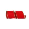 Ribbon^Reliant Ribbon Red Vermilion With Frizette Edge Ribbon, 4" X 10Yd